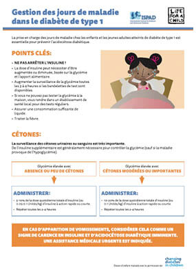 Gestion des jours de maladie dans le diabète de type 1